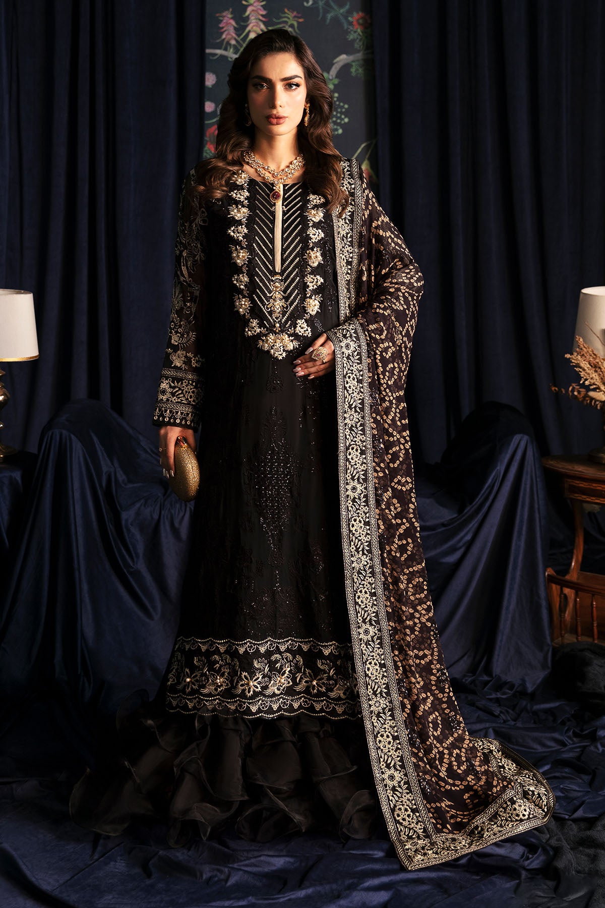 embroidered net dresses pakistani - Faisalabad Fabric Store